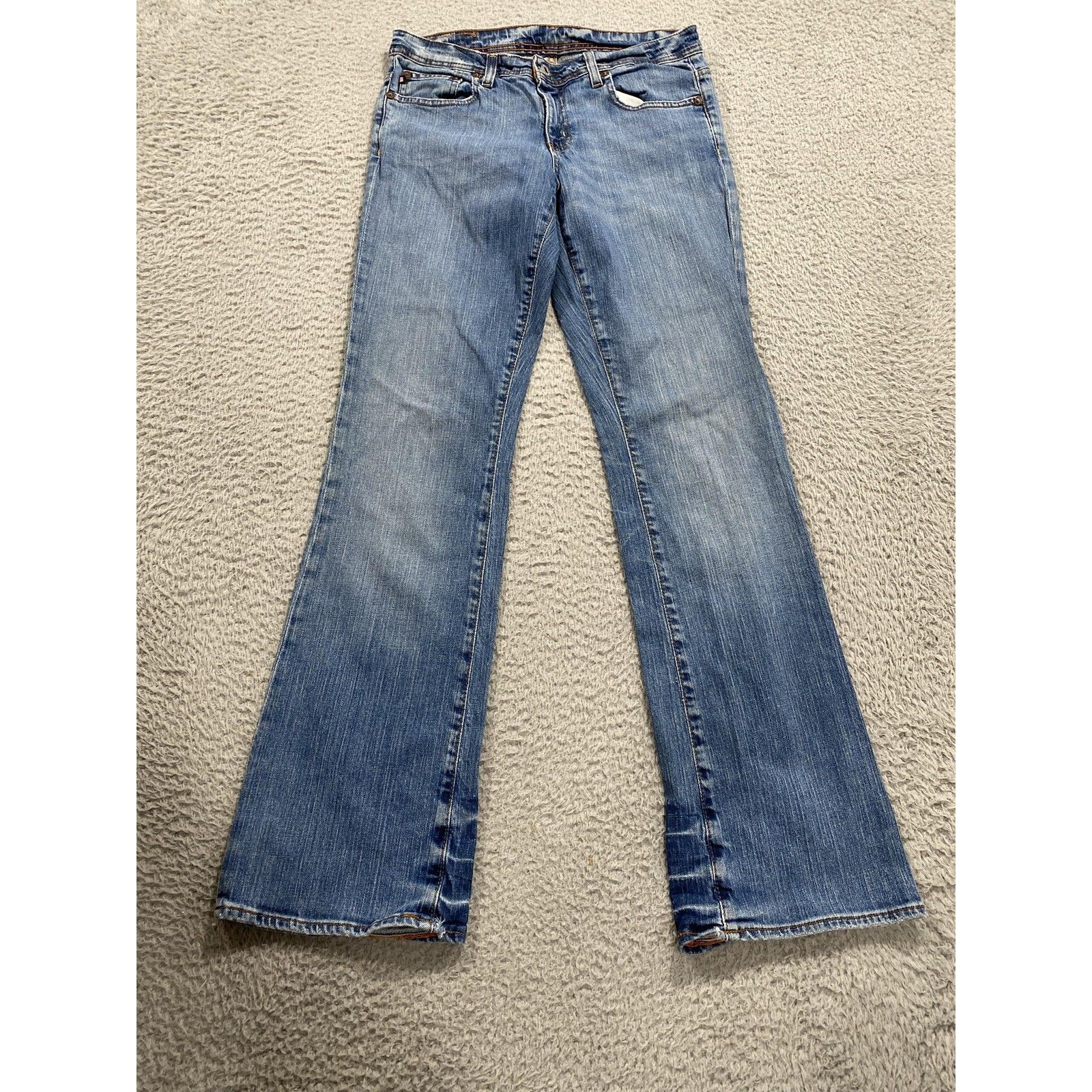 Polo Jeans Ralph Lauren Jeans Womens 8 Blue Stretch Kelly Low Rise Bootcut